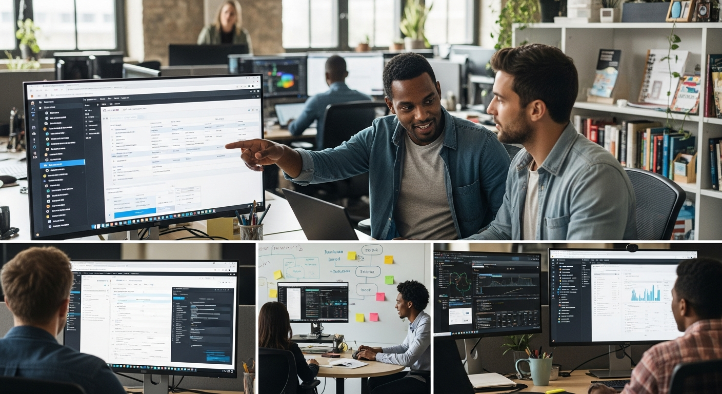 Mentor begleitet neuen Mitarbeiter