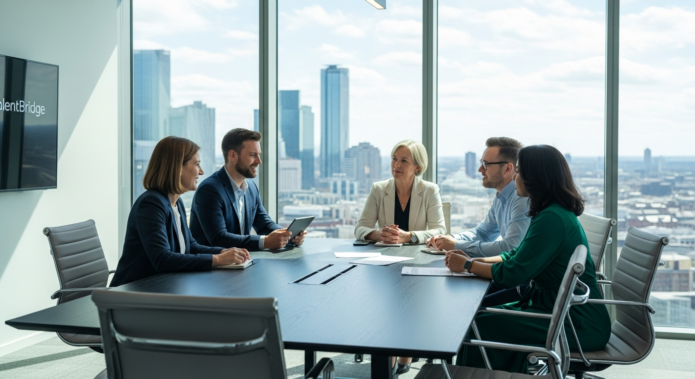 Abstimmungsgespräch zwischen Unternehmen und Personalvermittler